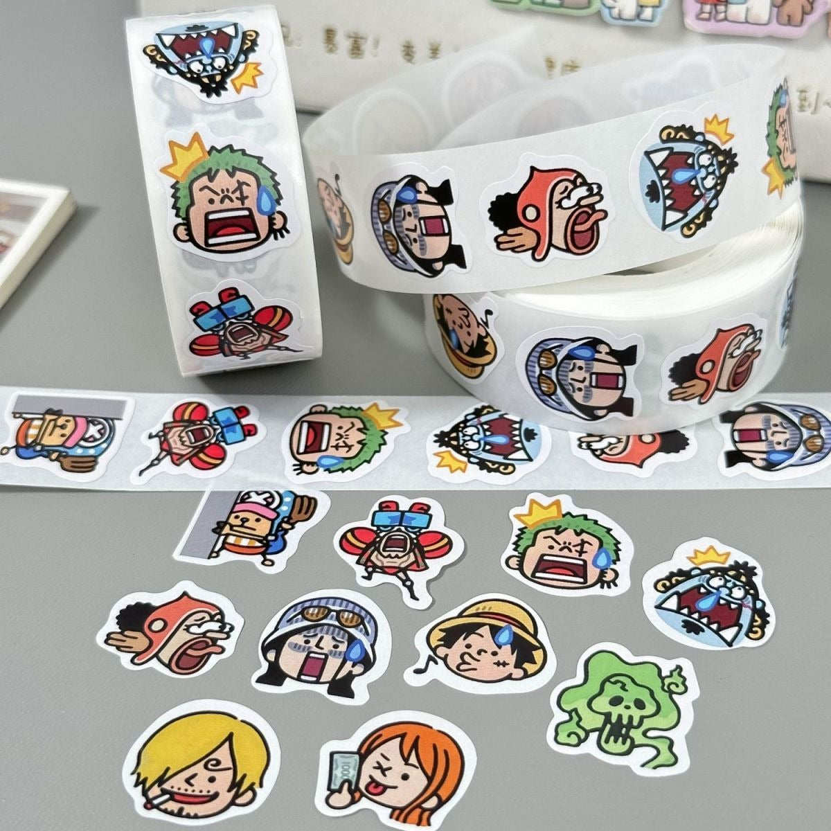One Piece Cute Anime Stickers Roll