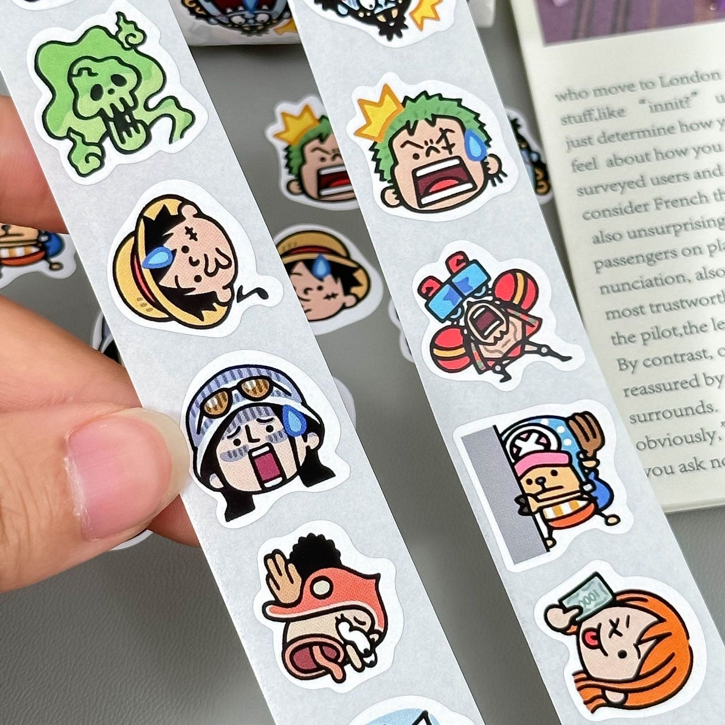 One Piece Cute Anime Stickers Roll