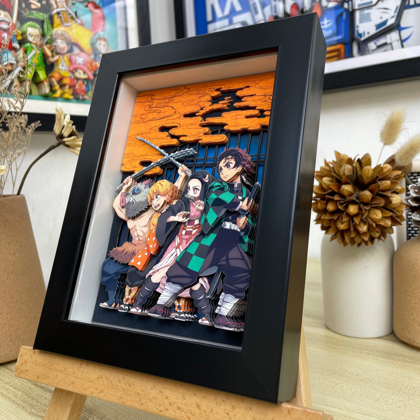 Demon Slayer 3D Glass Wall Art