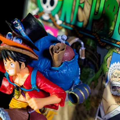 Luffy 3D Manga Art Decor