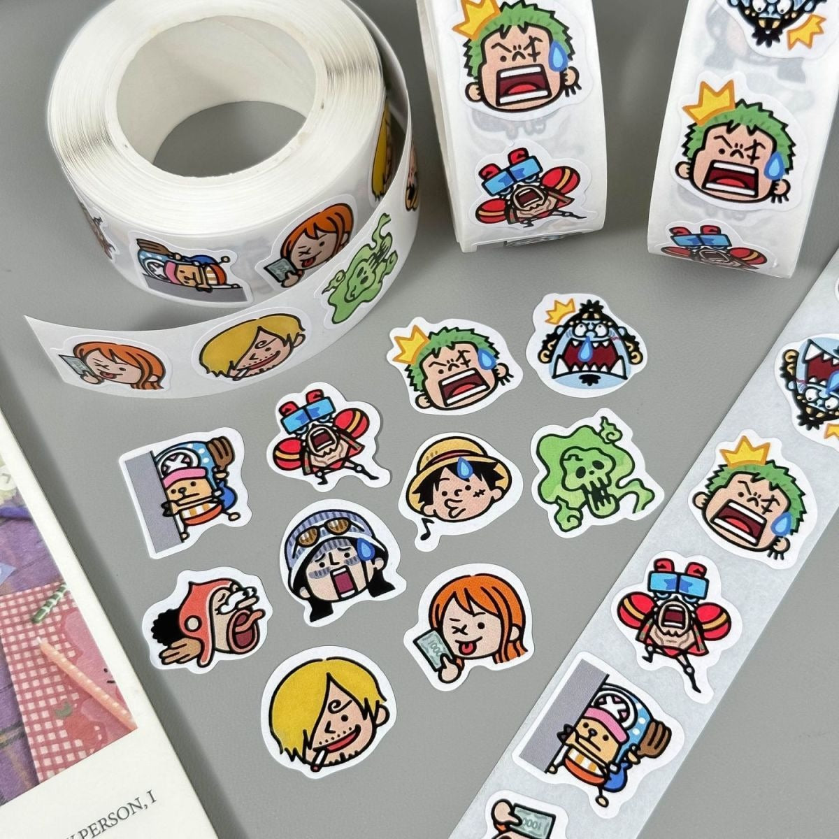 One Piece Cute Anime Stickers Roll